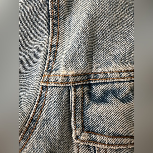 Vintage Guess Denim Jacket Trucker style sz S to M made in USA 80’s Green label - Picture 8 of 14